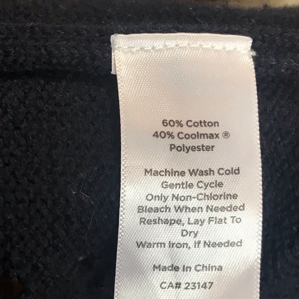 Talbots Blue Crochet Button Up Cardigan Medium - image 5